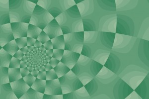 Swirled checkered background pattern