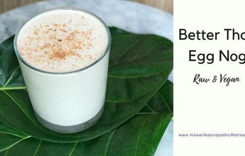 raw vegan egg nog recipe for the holidays