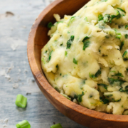 Gerson Therapy recipe for Irish potato puree with cabbage and green onion