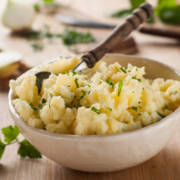 Gerson Therapy recipe for mashed potato with onions