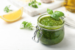 vegan raw Italian pesto sauce recipe